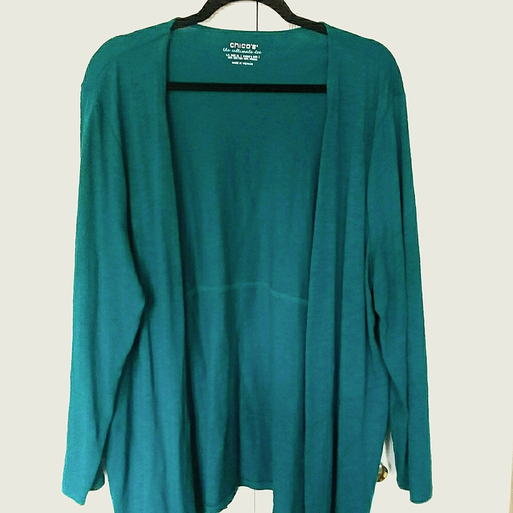 Open front cardigan with pockets sz Chico3 or xl